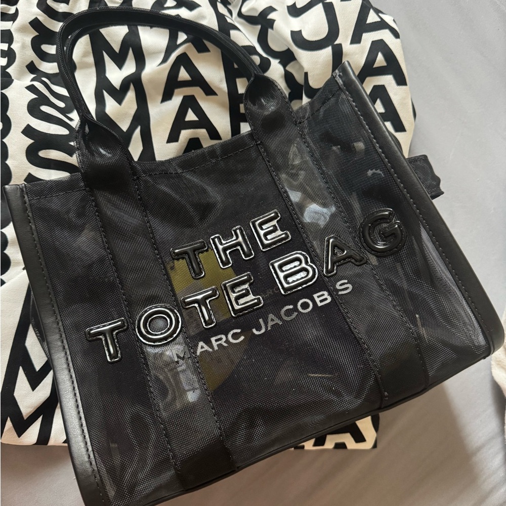 Marc Jacobs Black Glossy Tote Bag